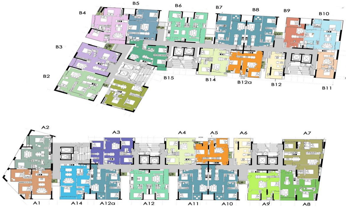 Bảng giá Căn hộ 2 Phòng ngủ West Gate & Mặt bằng thiết kế layout 2PN