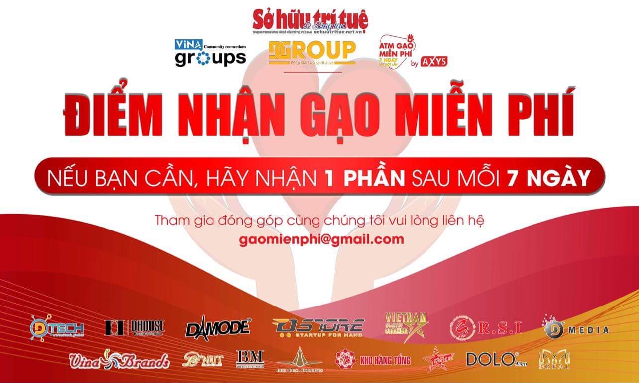 Cây ATM Gạo miễn phí - DGROUP HOLDINGs & DREAL chung tay cùng bà con vượt qua đại dịch Covid-19