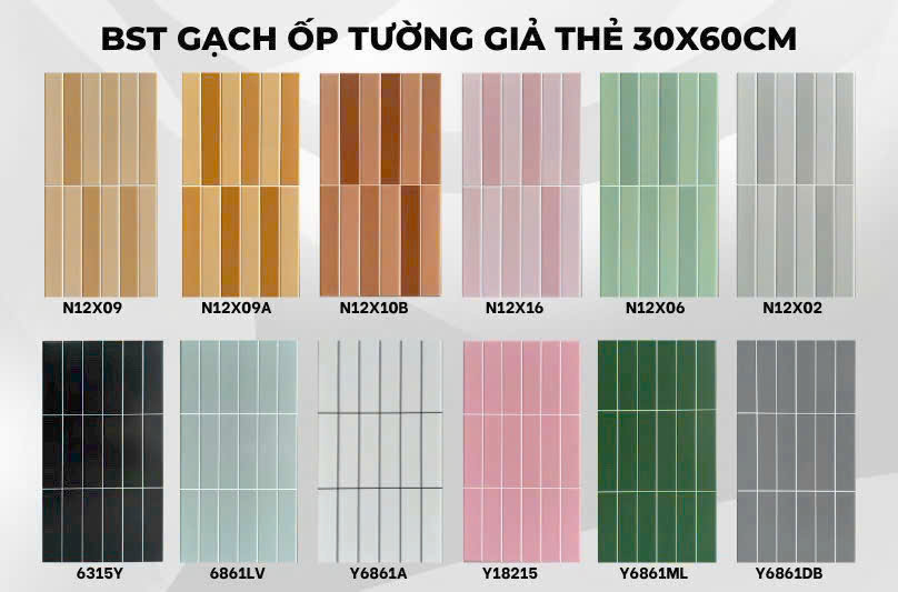 Gạch ốp tường giả thẻ