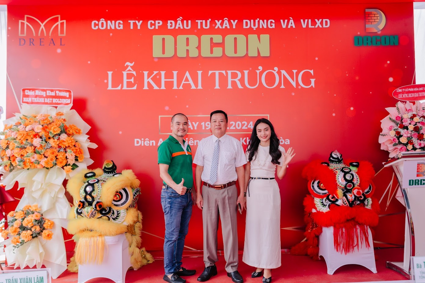 KHAI TRƯƠNG CÔNG TY CỔ PHẦN ĐẦU TƯ XÂY DỰNG & VLXD DRCON